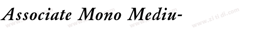 Associate Mono Mediu字体转换
